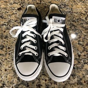 Black low top Converse